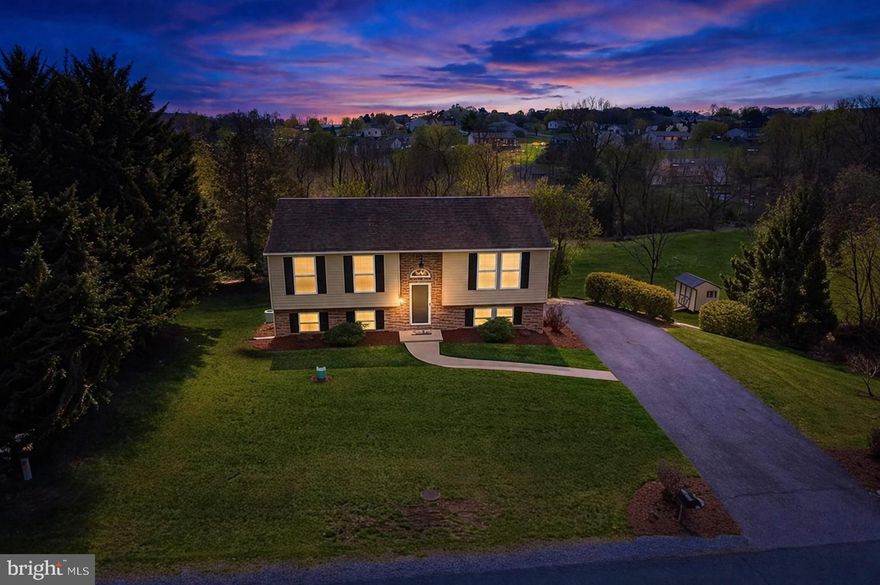 If you’ve been searching for a home that's move-in ready with a relaxing setting, and still keeps you close to everything—this one is worth a closer look! Located in Antrim Township within the Greencastle-Antrim School District, this split foyer sits on a sprawling 0.77-acre lot tucked away on a quiet cul-de-sac street. Inside, you’ll find 3 bedrooms and 2 full baths, along with recent updates that make the home feel fresh and easy to move into. New LVP flooring (2026) gives the interior a clean, updated look, while new living room windows (2024) let in great natural light. The lower level has also been improved with new interior doors, drop ceilings and a new storm door (2024), adding to the overall functionality of the space. The kitchen appliances, washer/dryer, extra refrigerator, deep freezer and storage shed all convey with the sale. Step outside onto the rear deck overlooking the yard and retaining walls, with access to a small stream that adds to the peaceful, private feel of the property. Whether you’re enjoying a quiet evening outside or just want a little more room to spread out, the setting here is hard to beat. The location offers the best of both worlds—just outside of town, but only minutes from Greencastle restaurants, shopping, schools, medical facilities and Antrim Township Park. If you’ve been waiting for a home that offers usable outdoor space, recent updates and a setting that feels a little more tucked away without being far from everything, this is one you’ll want to see in person. Schedule your tour today! Listing agent is an immediate family member of the seller.