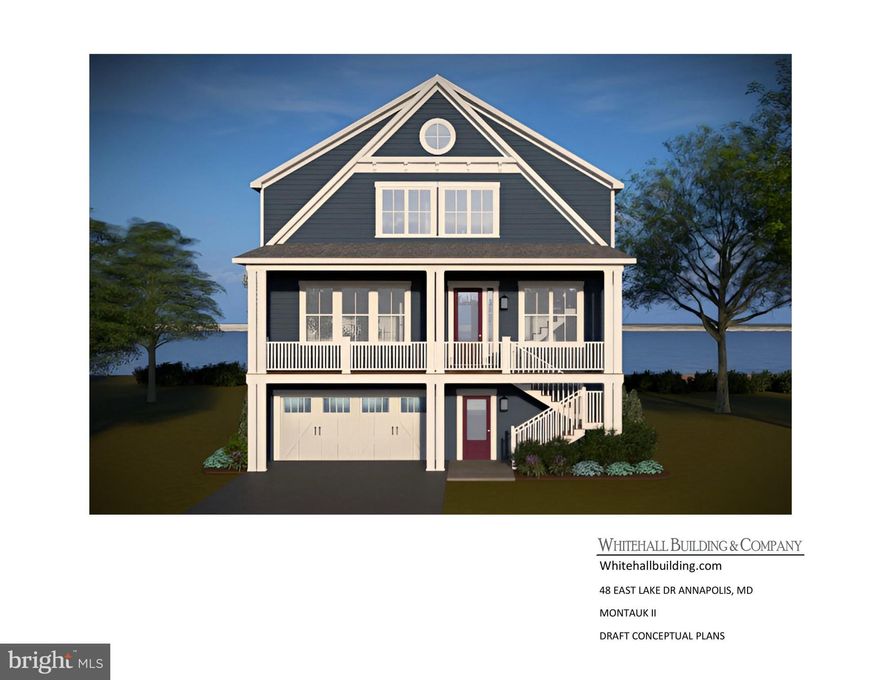 Once-in-a-Lifetime Opportunity to Build Your Dream Waterfront Home in Bay Ridge. Don't miss your chance to own the last remaining waterfront lot and be in your new home by next boating season in the prestigious and highly sought-after Bay Ridge community. This is a rare opportunity to work with the builder to design and build your dream home on a premium lot offering 57 feet of serene waterfront on protected Lake Ogleton. Also listed as just a lot without a house package.  Enjoy breathtaking, unobstructed views and the peaceful lifestyle that only true waterfront living can offer. Whether you're envisioning a luxurious modern retreat or a timeless coastal home, this lot is the perfect canvas. Contact the listing agent for insight and inspiration on potential home designs tailored to this exceptional property. Bay Ridge is renowned for its rich history, vibrant community, and unmatched amenities, including a bayfront community pool and newly renovated clubhouse, sandy beaches and scenic waterfront , a large community marina, basketball and pickleball courts, a children's playground, and year-round community events. Located just minutes from downtown Annapolis and Eastport, Bay Ridge offers the charm of a tight-knit neighborhood with the convenience of city access. Experience the perfect blend of tranquility and community in one of the most desirable waterfront enclaves on the Chesapeake Bay. This is more than just a lot—it's the beginning of your dream lifestyle and opportunity to customize the perfect paradise.