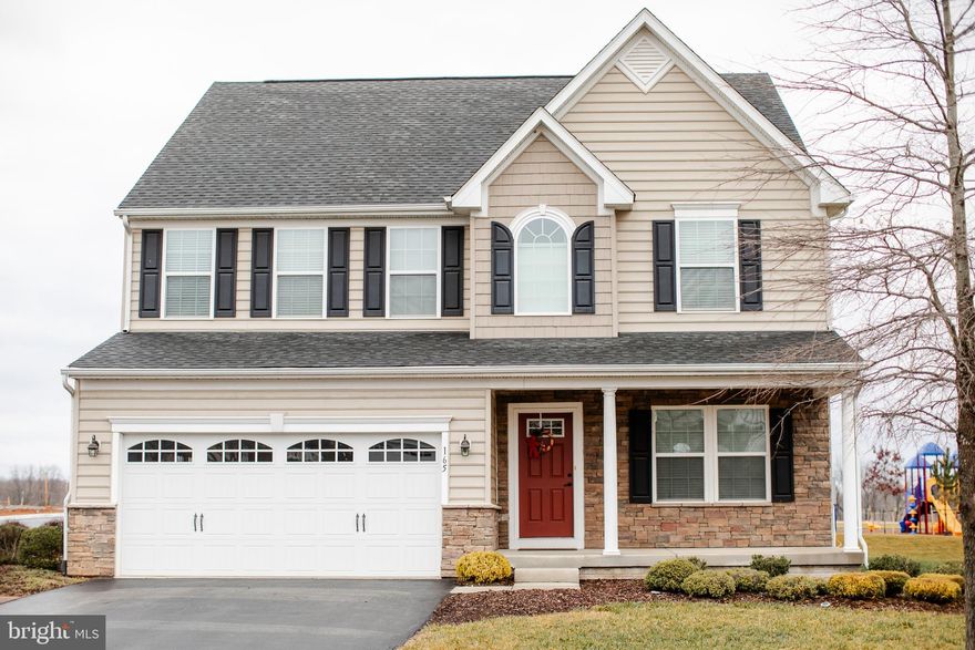 This elegant 3 bedroom 4.5 bath model home with numerous popular upgrades & attractive window treatments is move-in ready and waiting for that lucky buyer!  

The main floor boasts of an open kitchen/family room combination with beautiful hardwood floors,  the large family room having a propane fireplace for coziness.   The separate dining room provides an ideal space for more formal meals and family gatherings.  The gourmet kitchen has an island, gorgeous granite countertops & all stainless steel appliances.  An added bonus is a well-lit breakfast area off the kitchen which leads to a screened-in porch for outside enjoyment and entertaining.   Also off the kitchen is a convenient mudroom with a half-bath and access doors to the basement and double garage.  

The upper level of the home has the primary bedroom with four windows, a full bathroom and a huge walk-in closet with built in racks.  The primary bathroom is equipped with dual sinks, a generous ceramic-tiled shower, a luxurious soaking tub  brightened with a window and a separate toilet for privacy.  The second bedroom  will ensure comfort and privacy for family members or guests with its own full bath and walk-in closet.  Included on this level is a third bedroom, an expansive loft with architectural windows, a full hallway bath and a laundry room with washer & dryer.

The partially finished carpeted basement has a spacious recreation room and a full bath.  There also is a large additional room to be used at the buyers discretion.  Add to all of this is an unfinished space for ample storage.  There is new Trane HVAC with a 10-year warranty also included.

This home is a comfortable and spacious living experience in the sought-after community of Shenandoah Springs, which has recently added a playground directly behind this property.   This location  is close to numerous dining & shopping options and commuter routes to Northern Virginia, DC and Maryland, including the MARC train.  This gem won't last long....schedule your showing today!