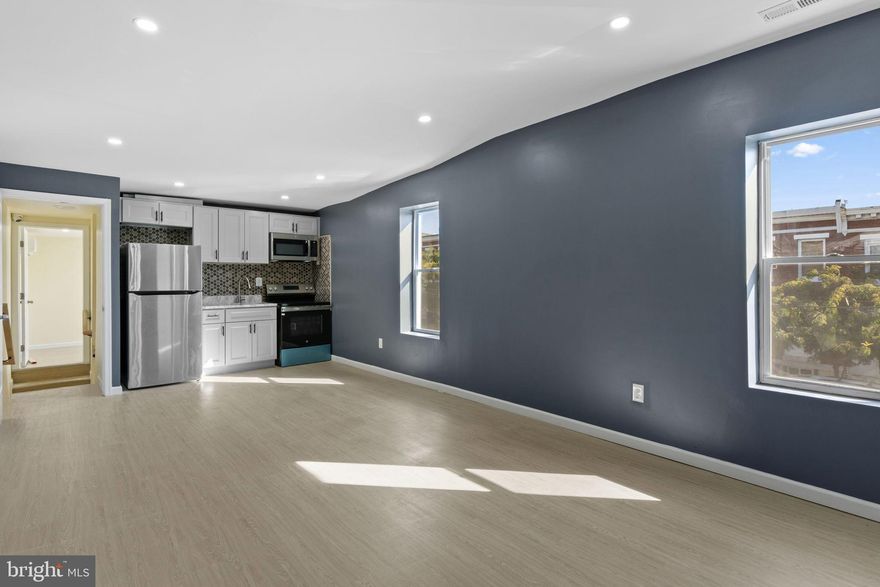 Don't miss the opportunity to rent this beautiful 2024 renovated second-level apartment at 2642 E Monument St, Baltimore, MD 21205! This stunning 2-bedroom, 1-bath unit boasts a bright and open concept design, perfect for professionals, families, or individuals seeking a comfortable and modern living space, with rental options including part of the first-floor commercial space for $2,800 or independently, situated in the desirable Patterson Park neighborhood with easy access to major highways, public transportation, and local amenities. Contact Us to schedule a viewing and make this beautiful space yours.
