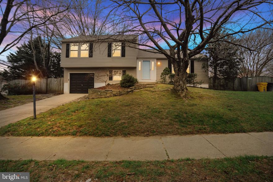 Stunning and recently updated 4-level Split Level in sought-after Mago Vista community. This spacious home has plenty of room for you and your family to spread out.  It sits on a corner lot with privacy fence, garage and in-ground pool. The main level  has plenty of natural light and cathedral ceilings that welcome you into the living room/ dining room combo.  You will fall in love with the large country kitchen, offering stainless steel appliances, gorgeous cabinets, island, built in desk and an eat-in area overlooking the yard and pool.  The laundry area in conveniently located right off the kitchen.  On the upper level you'll find 2 generous sized bedrooms, a full bath, a master bedroom with full bath and his and her closets.  Step down to the lower level family room  with sliders to the rear yard and access to the garage.  There is also a recreation room on the 2nd lower level with a half bath. Enjoy your days in the rear yard with a large patio and in-ground pool. Recent updates include, new pool pump and pool cover,  the kitchen has new granite counters and light fixtures, new HVAC, all carpet is new and all walls have been freshly painted, the front storm door is new , new garage door opener and a new roof. Just minutes away from Annapolis and route 50. This amazing home will not last long, set up your showing today!