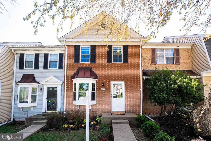 This welcoming, brick-front town home in Countryside is exactly what you have been hoping to find. The fresh landscaping out front draws you into the front door. As soon as you walk in, it feels like home. This well cared for home has 3 bedrooms, 2 baths and a finished basement. It is completely move-in ready with neutral paint colors, an updated open kitchen with beautiful cabinetry, lots of counter space and stainless steel appliances. Walk out to your fenced-in backyard and large deck with built in bench to enjoy the views of open green space (no neighbors behind you) Perfect for extra play space to walk your dog.   The upper level features 3 bedrooms, including a primary en-suite and a second hallway bathroom.  Recently remodeled bathrooms  and  fabulous closet organizers. The finished basement provides extra space for a rec room, play room, office, or exercise space. A new roof was installed in 2020. The washer and dryer- 2019,  stove 2022, windows have been replaced. Newer slider door. HVAC in the last 10 years.  Just pack your bags and move right in. Countryside is conveniently located just off of Rt. 7 and Rt. 28 and features 3 outdoor pools, 13-miles of walking trails, 10-tot lots, basketball and tennis courts. 2 assigned spots right in front.  Enjoy this light filled home with all its fantastic features and updates.