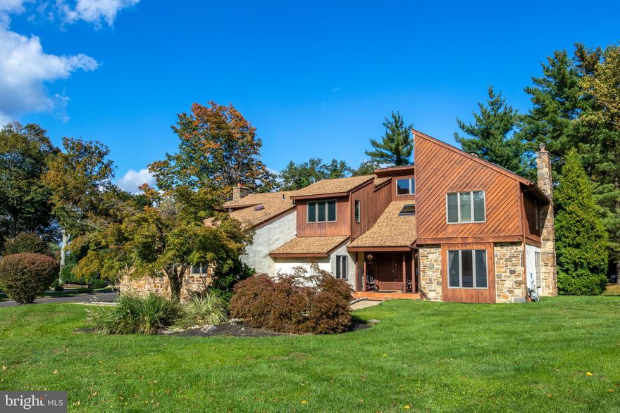 Sophistication, simplicity and subtle architecture are the definition of what a contemporary home entails and 1983 Melmar Road is the quintessential embodiment of those exact traits. This near 4,000 sq ft home is peacefully situated on half an acre in a private cul-de-sac in the Biddle Estates section of Huntingdon Valley and in the award winning Abington School District. As you approach the property, notice the awesome mason and wood facade and start to appreciate the sophisticated essence that will soon become apparent throughout this home. Through the grand double door entrance you’ll be greeted by an astounding two-story foyer with large translucent skylights, a stunning floating staircase and floor to ceiling windows that draw your eyes into the unique “hot-tub” space. Proceed past the quiet library with built-ins and stunning wallpaper, and further along passing the oversized den, through the formal dining room and into the open kitchen/living combination space with immediate access to the large deck which is perfect for anyone looking to entertain or to enjoy the sights and sounds that this tree lined corner lot provides. This first floor is complete with even more floor-to-ceiling windows, a convenient powder room, working wood burning fireplace, large entry closet, stainless steel appliances, trash compactor, downdraft flat top griddle, and an intercom system. Well placed chandeliers and intricate hardwood flooring throughout complete the first floor. The delineation throughout the first floor is subtle yet sophisticated because of how the home uses hard lines to separate each space into its own while simultaneously allowing the feeling of openness. The second floor of this home is split into two sections. The first half includes three large bedrooms with plenty of closet space, a full bathroom and second floor laundry. The second half of this floor is fully dedicated to the primary suite. The vaulted ceilings feature large skylights that flood the room with an abundance of natural light during the day and make evening stargazing a wondrous delight. Travel through the large floor plan passing by the corner wood burning fireplace and into the marble enclosed primary bathroom containing a large jacuzzi tub and steamer/shower stall. Last but not least is the fully finished basement that runs the entire length of the home which includes ample storage space and a conveniently located powder room. The mechanical features of this home complete the essence of form meets function and for more information please inquire within. Imagine what it would be like to live in a space where everything has a purpose such as this home clearly does. Schedule your private tour today so you can see for yourself why this amazing opportunity could be the right one for you.--