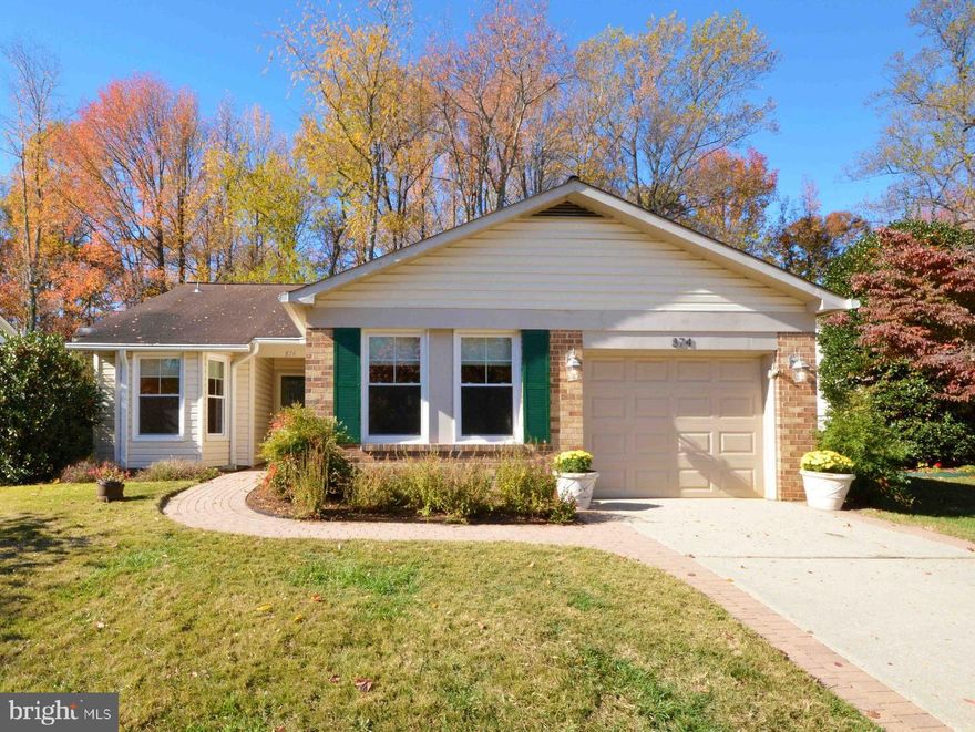 JUST REDUCED Fabulous one level living in the 55+ community of Heritage Harbour. Live the Annapolis lifestyle in this beautifully. light filled ranch style home. 2 bedrooms, 2 baths, with a den and screened porch that faces a patio and a tastefully landscape yard in the rear. New dishwasher, stove, house converted to natural gas, facia replaced, new windows. Add the extensive amenities that this community has to offer like golf, tennis, indoor/outdoor pools, a gym, a restaurant, billiard room, wood shop, a dock with boat slips and much, much more. Competitively priced, this home won’t be on the market for long.