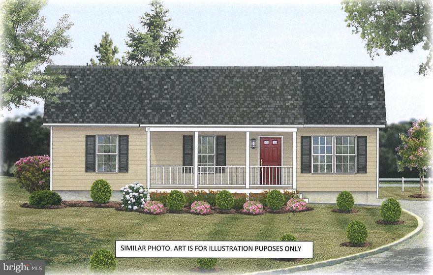 LOT 5- UNDER CONSTRUCTION - PELHAM MODEL located on 3 wooded acres not far from the Town of Orange. One level living with 3 bedrooms, 2 bath, and unfinished basement with rough in plumbing for future bath.  Home will include - granite counter tops, stainless steel appliances, and vinyl flooring in the kitchen; carpet in the living room and bedrooms; and vinyl flooring in the bathrooms. Upgrades are available. Call for more information.