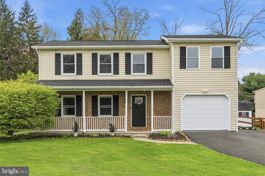 Well-maintained and move-in ready, this 4-bedroom, 1.5-bath home offers comfort, updates, and a convenient location. The renovated kitchen features brand new stainless steel appliances and flows seamlessly into the main living areas, highlighted by wood floors on both the main and upper levels. Fresh interior paint adds a bright, modern feel throughout. The finished basement provides flexible space for a recreation room, home office, or gym. Enjoy outdoor living on the deck overlooking a large, fully fenced backyard, complete with a storage shed for added convenience. An attached garage offers everyday ease. Major updates include a roof replaced in 2020 and central AC installed in 2019. Located in a sought-after school district and just minutes to shopping, dining, and key commuter routes, this home delivers both value and lifestyle.