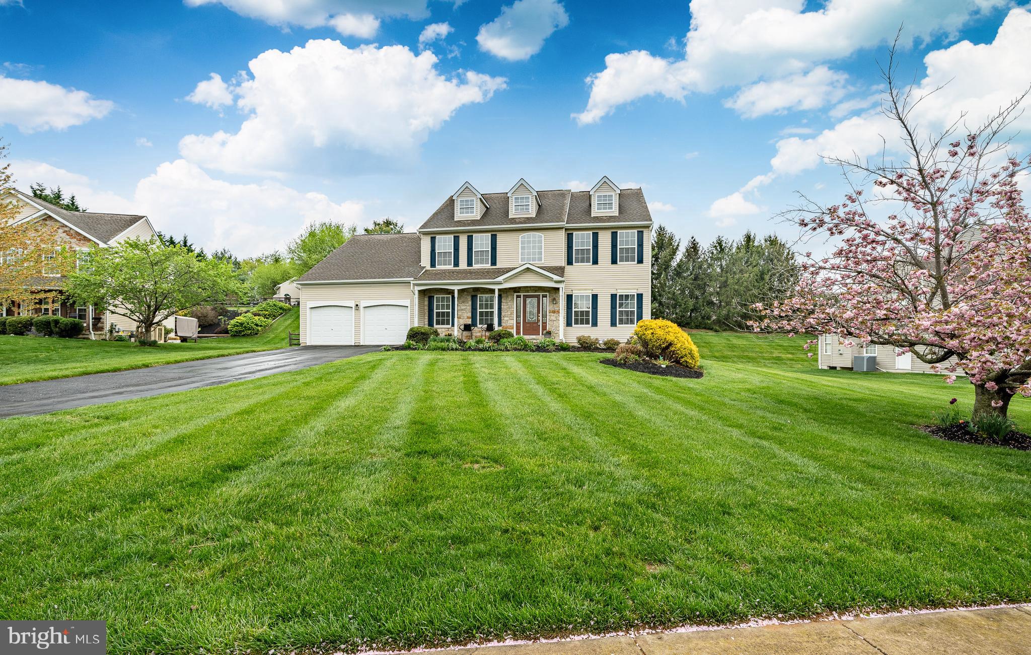 Welcome to 324 Cornerstone Ct, a stunning single-family home nestled in the charming town of Oxford, PA. This spacious residence boasts 3,022 square feet of living space above grade, designed to accommodate modern living with style and comfort. Upon entering, you'll be greeted by a bright and open floor plan.
The heart of the home, the island kitchen, is both functional and aesthetically pleasing, offering ample space for culinary adventures and casual gatherings. The eat-in kitchen opens to the family room with vaulted ceilings and anchored by a natural gas fireplace. Adjacent to the kitchen, the dining area flows seamlessly into a comfortable living space, ideal for entertaining guests or relaxing with family.
With four generously sized bedrooms, there's plenty of room for everyone. The primary suite is a true retreat, featuring an ensuite bathroom and a walk-in closet, as well as a large sitting area that opens to the family room below, providing a private haven within this beautiful home. Two and a half bathrooms ensure convenience and privacy for all residents.
Step outside to enjoy the inviting deck and fenced yard, offering a great space for outdoor activities or simply unwinding in the fresh air. The full basement features 9' ceilings, a wet bar, gas fireplace and built-in shelving - it's made for entertaining. Additionally there is a large storage room with shelving and a mechanical room which also has room for storage.
The home is equipped with central AC for year-round comfort, and an attached 2 car garage adds convenience and security.
A first floor laundry rounds out this generously sized home.
Enjoy a nice sense of community on this quiet street with no through traffic, 324 Cornerstone is located at the end of the cul-de-sac.
Easy access to shopping, dining and Rt 1 for breezy commuting. Close to the DE and MD borders, golf, natural areas and equestrian activities too.
Don't miss the opportunity to make 324 Cornerstone Ct your new home, where comfort and elegance meet in perfect harmony.
