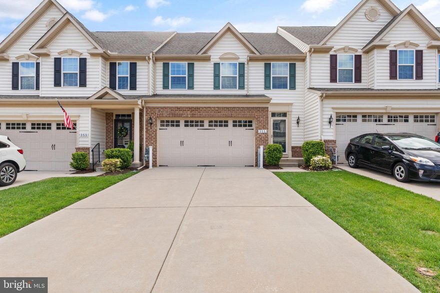 Just listed in the highly desirable 55+ community of Fallston Commons. Located moments from Rt 1 and a short drive from Bel Air, this stunning 3-bedroom, 2 full and 2 half bathroom carriage home offers convenience and a wealth of amenities.
The community offers a recreation center, clubhouse, swimming pool, and much more. This impeccably maintained home features main-floor living with beautiful finishes throughout. The living room has brand new hardwood flooring, and the entire home was freshly painted.  The primary suite and entire upper level have brand new, high quality carpet.  You'll find a gourmet kitchen with granite countertops, stainless steel appliances, a tasteful backsplash, a granite island with 2 barstools, and a walk-in pantry, all open to the dining area and spacious family room. Highlights include vaulted ceilings, a bright sunroom, and a rear deck with a motorized retractable awning.
The main level primary bedroom suite has a great walk-in closet and a private bathroom with double vanities and a walk-in, full size shower.  The laundry room is conveniently located off the garage/kitchen entrance. Upstairs offers two additional bedrooms, an office or den, an open loft perfect for an office or sitting area, a full bath with double vanity.  The finished basement provides even more living space with so much possibility for entertaining or relaxing, a powder room, and ample storage area.  This move-in ready home offers exceptional finishes, thoughtful updates, and an unbeatable location for easy living.