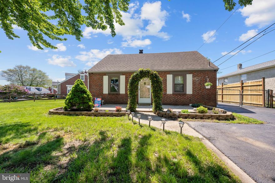 Welcome home to this delightful brick Cape Cod, nestled on a spacious corner lot! Offering 3 bedrooms and 2.5 bathrooms. Step inside to a cozy living room that’s perfect for relaxing, and a formal dining room ready for memorable meals. The main level also features a versatile first-floor bedroom and a convenient powder room ideal for guests or a home office. The kitchen boasts stainless steel appliances, two stoves, a brand-new dishwasher (2025), and easy access to both the backyard and basement. Upstairs, you'll find two comfortable bedrooms, including the spacious primary along with an updated main bathroom (2023) and plenty of hallway closet space. The partially finished basement adds even more living space, complete with a bar, an additional powder room, and a relaxing tub perfect for entertaining or unwinding at the end of the day. Step outside into the inviting back yard while enjoying a crackling fire pit that draws everyone together with privacy and peace of mind with a newly installed fence (2025), a shed with new doors (2025), and a partially fenced-in 6-car driveway that’s been freshly seal-coated (2025). Additional upgrades include a new rear roof (2024), storm doors (2025), (HVAC 2020) and new energy-efficient windows throughout with a transferable lifetime warranty (2021). Located close to shopping, schools, major highways and a new coming soon Kingsman park around the corner. This beautifully maintained home offers comfort, convenience, and timeless character—all in one perfect package.