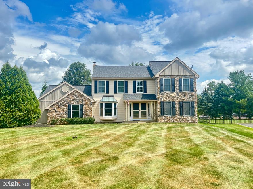 Welcome to your dream home! This stunning 4-bedroom, 2.1-bath colonial is ideally situated at the end of a peaceful cul-de-sac in the highly sought-after Milestone neighborhood. As you arrive, you’ll be greeted by a long driveway leading to an inviting foyer with soaring two-story ceilings.
To your left, discover a spacious office featuring a charming bay window, ideal for remote work or study. To your right, relax in the cozy sitting room or enjoy meals in the elegant dining room. The heart of the home is the kitchen, complete with granite countertops and a delightful eat-in nook and vaulted ceiling, seamlessly flowing into the warm living room, where a cozy fireplace awaits. The main floor also includes a convenient laundry room, making daily chores a breeze. Upstairs, you will find the primary bedroom that boasts double doors, a tray ceiling, a generous walk-in closet, and a private ensuite bathroom. This level also features three additional spacious bedrooms and a full bath, perfect for family or guests.
While the basement is currently unfinished, it offers ample storage space and endless potential for customization. Step outside to find a lovely patio overlooking a well-maintained yard, ideal for outdoor gatherings. With a three-car garage and newer windows upstairs, this home combines comfort and style. Don’t miss your chance to own this incredible property! Home is conveniently located to major roadways, shopping, restaurants, and Merrymead Farm.