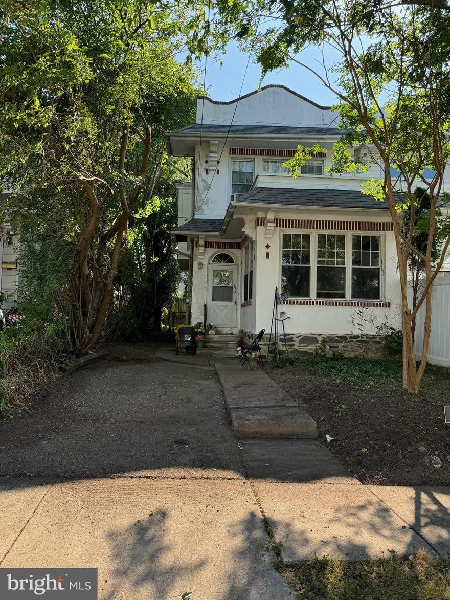 Investor/Contractor Opportunity in Lower Merion Township!
This 3-bedroom, 1-bath twin home offers incredible potential for renovation. The first floor features a living room, sitting room, dining room, and kitchen layout ready for your vision. The second floor includes three bedrooms and a full bath. Additional highlights include a private driveway, backyard space, and an unfinished basement offering extra storage or expansion possibilities.

Ideally located within walking distance to vibrant downtown Ardmore, regional rail, shops, dining, and local parks. Property requires renovation and is being sold in as-is condition. Buyer is responsible for Lower Merion Township Use & Occupancy requirements.