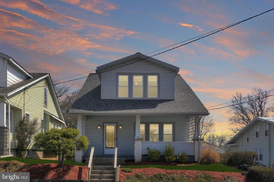 This well-maintained home is full of character from top to bottom. Beautiful details throughout the home include original iron doorknobs and latches as well as pristine decorative wood door frames and hardwood floors. The first floor features a large kitchen with an adjacent dining area, spacious pantry, half bathroom, sunroom, and a welcoming family room. This home is completed by an upper level with three large bedrooms--each with spacious closets, a full bathroom, and a finished basement. Enjoy entertaining on one of the many different outdoor spaces, including a large front porch, deck (with easy access from the kitchen), and patio. Plenty of space to play outdoors in the vast fenced yard. Plenty of parking available with street parking in the front, and 4 additional private parking spaces in the rear of the home. Never run out of space for yard equipment or outdoor toys with the storage shed in the rear of the home. New roof installed in 2021!