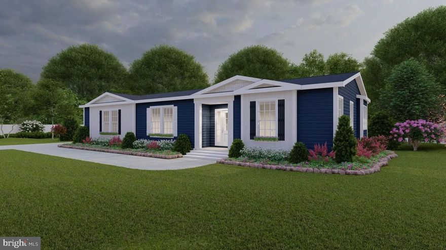 CUSTOMIZE YOUR HOME AND BUDGET! Discover the promise of your future home in this charming new construction, set to be completed in 2025. Nestled on a generous 1.55-acre lot, this property offers a serene rural setting, perfect for those seeking tranquility and space to breathe. The detached modular ranch-style design features durable vinyl siding, ensuring both aesthetic appeal and longevity. With three spacious bedrooms and two full bathrooms, this home is designed for comfort and functionality. Imagine cozy evenings by the fireplace, creating lasting memories in a space that feels just right. The open layout invites natural light, enhancing the warmth of the interior and providing a welcoming atmosphere for gatherings or quiet nights in. The expansive lot offers endless possibilities-envision a garden, outdoor entertaining areas, or simply enjoying the beauty of nature right outside your door. The rural surroundings provide a peaceful retreat while still being conveniently located for easy access to nearby amenities. This property is not just a house; it's a canvas for your dreams. With construction still underway, you have the unique opportunity to personalize your space and make it truly your own. Embrace the potential of this beautiful home and the lifestyle it offers. Don't miss out on the chance to create your perfect sanctuary!