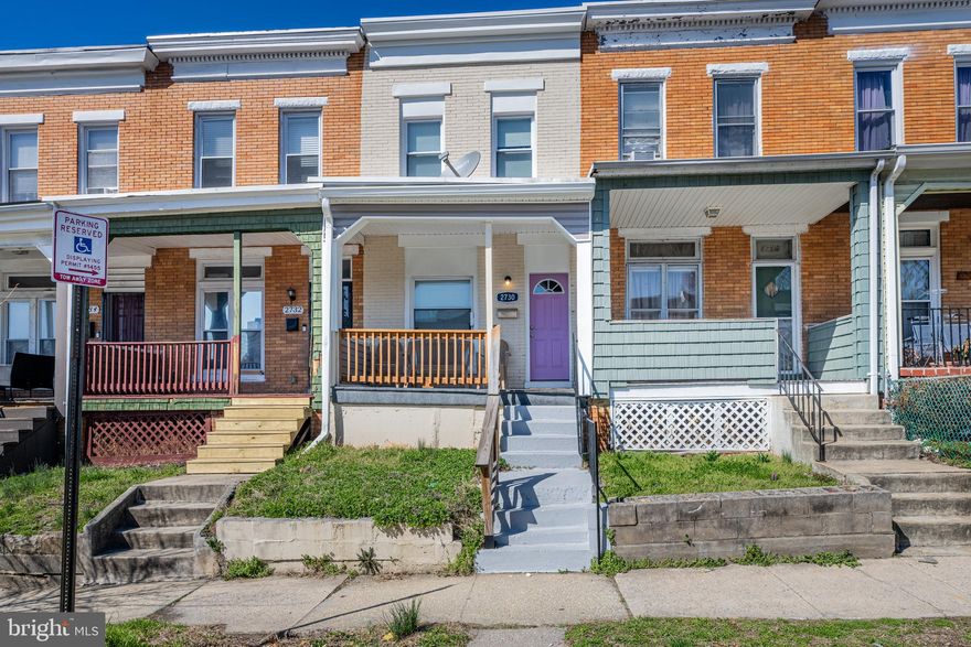 Investor Special – Turnkey Tenant-Occupied Rental with Lease Through November 2026.
Secure immediate cash flow with this well-laid-out 3-bedroom, 2-bath Baltimore rowhome at 2730 Baker St, offering a strong rental configuration with a functional three-level layout and excellent long-term hold potential. The main level features an oversized living room, full bath, and spacious eat-in kitchen, creating an appealing layout for tenant retention. Upstairs offers three bedrooms and an additional full bath, including a generously sized primary bedroom, while the full basement provides valuable storage and future utility options. The efficient floor plan maximizes rentable space and supports consistent tenant demand.