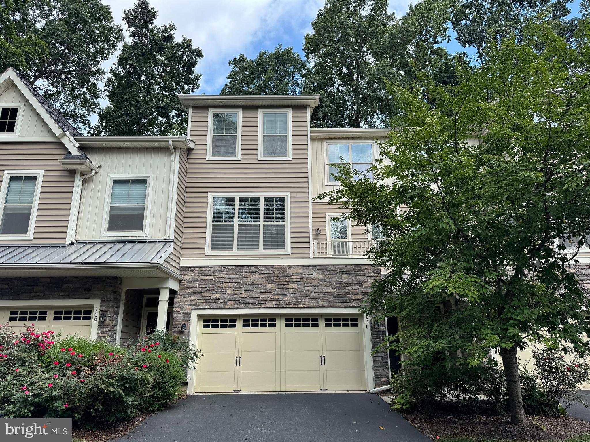 Move right into this beautifully maintained 3-bedroom, 2.5-bath townhome in the sought-after Unionville-Chadds Ford School District that is tucked away on the cul-de-sac of Walnut Walk! Freshly painted and in move-in condition, this home features a ground level entrance way that has a flight of stairs to the main level where you will find the spacious family room with 10ft ceilings and extra large windows with a patio door to the deck. This room includes built-ins, shelving and has a dedicated space for your TV, flowing seamlessly into the kitchen with granite countertops, stainless steel appliances, a center island, and recessed lighting. The bright dining area offers abundant natural light, with an adjacent office nook and access to the front deck. Upstairs, the master suite boasts dual walk-in closets and a luxurious bath with a soaking tub, shower, and dual sinks. Two additional bedrooms, a full bath, and a convenient laundry room complete the upper level Additional highlights include a large unfinished basement for storage, a two-car garage, and a driveway that allows parking for 2 cars. Lawn maintenance and snow removal are included in the rent. The tenant is responsible for gas, water, cable, and telephone. Refrigerator, washer, and dryer are included. Available for immediate occupancy—schedule your showing today!