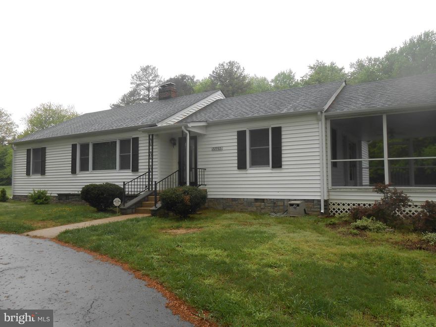 Picture perfect just move right in!! Charming 3 bedroom 2 full bath rambler in downtown Leonardtown. Hardwood floors, wood burning fireplace, tile screened in porch, circular driveway with lots of paved parking. Full unfinished basement to finish like you like.  Nice home.