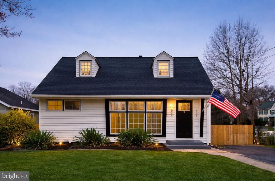 Beautifully updated 4BR/2BA Cape Cod just minutes from Old Town Alexandria, offering the perfect blend of modern upgrades, flexible living, and exceptional convenience. Light-filled main living and dining areas feature large front windows and newer flooring throughout. The fully renovated kitchen (2022) showcases white shaker cabinetry, quartz countertops, subway tile backsplash, stainless steel appliances, recessed lighting, and ample storage.

Flexible layout with two bedrooms and one full bath on each level. Both bathrooms were fully renovated (2022) with modern finishes.

Private, fully fenced backyard offers a spacious, flat lot ideal for entertaining, pets, or play, complete with a large patio, new deck (2025), storage shed (2025), privacy fence (2025), and custom gravel play area with sandbox (2025).

Major updates include a new roof (2022), recessed lighting (2022), HVAC with gas furnace (2016) and evaporator coil (2022), and washer/dryer (2022). Long private driveway provides ample off-street parking.

Premium lot backing to quiet cul-de-sac (Griffin Dr) with excellent potential to expand, build a garage with possible upper-level ADU/in-law suite, or customize outdoor space (buyer to verify).

Conveniently located near shopping, parks, schools, Route 1, GW Parkway, DC, and Old Town Alexandria.