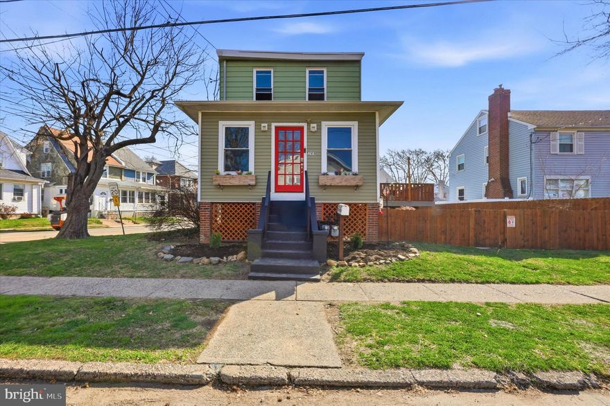 Welcome to this beautifully updated home, thoughtfully remodeled from top to bottom in 2018 and freshly painted for its next owner. Situated on a generously sized lot, this property offers low-maintenance living with modern upgrades throughout.

The enclosed, heated/ca front porch has been fully insulated, creating a versatile year-round bonus space—perfect for relaxing, an office or kids play room. Enter through elegant French doors into the inviting living room, featuring  engineered, gleaming hardwood floors and recessed lighting. The formal dining room continues the hardwood flooring, providing a warm and cohesive flow.

The spacious eat-in kitchen is a true standout, designed with both style and function in mind. It features a center island with seating, ceramic tile backsplash, granite countertops, gas cooking, built-in microwave, garbage disposal, and includes the refrigerator. A convenient main-level laundry room with washer and dryer, along with a tastefully updated powder room, adds to the home’s practicality.

From the dining room, step out the sliding glass doors onto a deck (2019) overlooking a private, fenced-in yard (2020). The outdoor space is ideal for entertaining, complete with two storage sheds (12x12 and 6x8) and an above-ground 52” pool (2021) with its own dedicated 16x16 trex deck (2022).

The second floor features a spacious primary bedroom with hardwood flooring, pretty 6 panel doors and ceiling fan, along with two additional bedrooms—each offering hardwood floors and ceiling fans. The full bathroom is beautifully appointed and includes  a pedestal sink and a jetted tub with continuous jets for a spa-like experience.

Additional highlights include an unfinished basement offering ample storage, a hot water heater approximately 2 years old, Central Air Conditioning, and Gas Hot Air Heat. The property also provides convenient two-car parking on the new driveway,  hardwired smoke detectors & many of the sidewalks and curbs have been replaced.

With all major updates completed within the last eight years, this home offers comfort, style, and peace of mind—truly move-in ready.