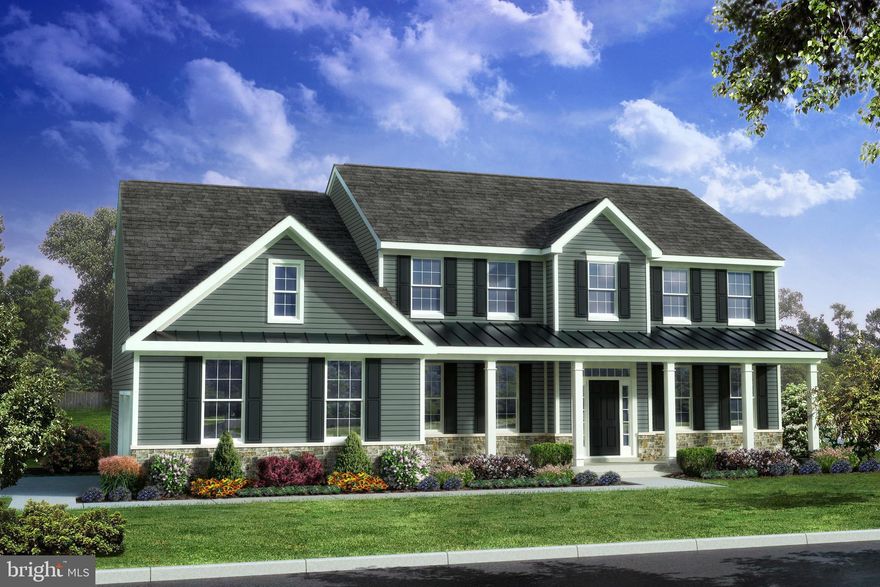 Eden  - TO BE BUILT. Welcome to the Eden model in the sought-after Green Hill Farm community of Smyrna, DE! This stunning to-be-built Colonial-style home offers 4 spacious bedrooms and 2.5 luxurious baths across 3,268 sq. ft. of beautifully designed living space. The main level impresses with a formal dining room, spacious living and family rooms, and a modern kitchen with a breakfast room, center island, and double sink—perfect for entertaining or family gatherings. The large owner's suite features dual walk-in closets, a sitting room, and an elegant bathroom with 5’ walk-in shower, and double bowl vanity, soaking tub or freestanding tub options are available. Additional highlights include a 2-car garage with a 3-car garage option, main floor laundry, stone and vinyl siding, central AC, natural gas heating, and a full, unfinished basement. Located in the Smyrna School District and nestled on an estimated 0.5-acre lot, this home offers elegance, space, and convenience. HOA covers snow removal and common area maintenance. Don't miss your opportunity to make this exquisite home yours!