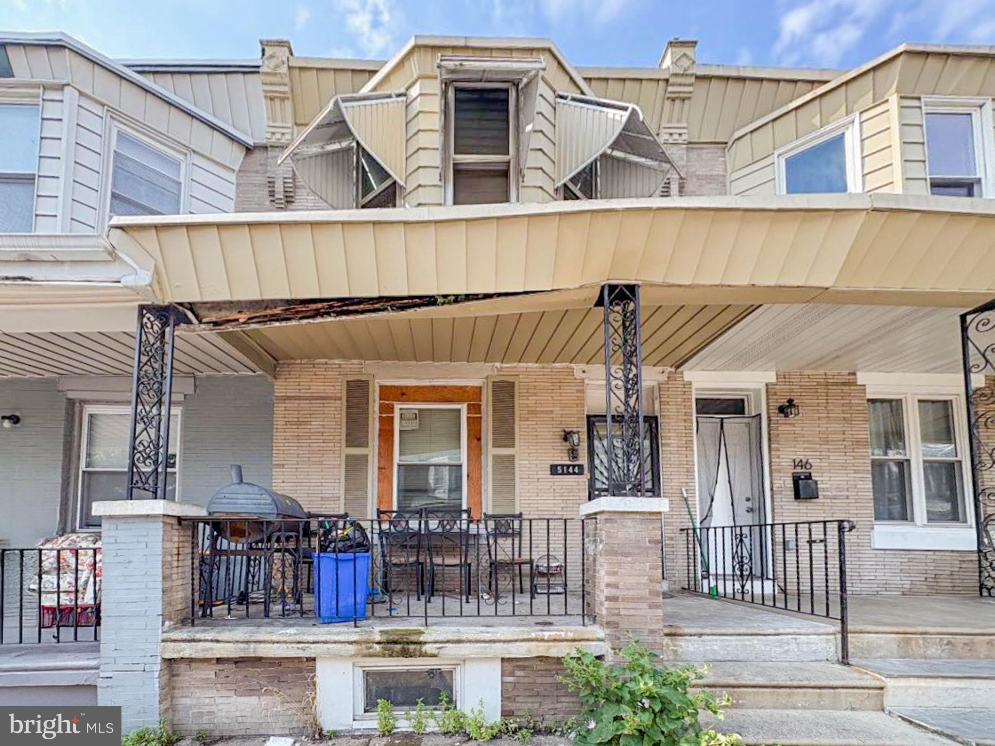 Don’t miss your chance to own this charming 3-bedroom, 1-bath brick-front townhome in Philadelphia! Enjoy a welcoming porch perfect for relaxation, and an inviting open floor plan that provides approximately 1,180 square feet of versatile living space. This property offers an incredible opportunity with endless potential! Being sold AS IS, WHERE IS, Buyer is responsible for all inspections. All information and property details set forth in this listing, including all utilities and all room dimensions, are approximate, are deemed reliable but not guaranteed, and should be independently verified if any person intends to engage in a transaction based upon it. Seller/current owner does not represent and/or guarantee that all property information and details have been provided in this MLS listing. DO NOT Approach the occupants, exterior drive-by showing ONLY!