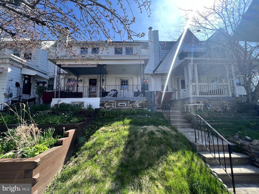Welcome to 65 Hartley - situated on a quiet street in the suburbs of Philadelphia! This is a rare opportunity to lock in a beautifully renovated 3 bedroom townhome in the heart of East Lansdowne. Located just one block off Baltimore Pike, this home is close to all the restaurants and shopping Lansdowne has to offer, while maintaining great distance with the local schools in the district. On the main level you will enter in from the front porch into a light-filled open floor plan. First the family space, then the dining room, and open sight lines from the kitchen. The breakfast bar off the kitchen allows for quick meals while the rear porch is great for enjoying your morning coffee. Upstairs you will find 3 bedrooms that are all great size, and 1 fully tiled bathroom with a skylight that was just renovated last year! The basement includes the washer and dryer, and offers plenty of storage space. This home comes with a parking spot on the rear of the home, while also offering street parking out front. Book your tour today.