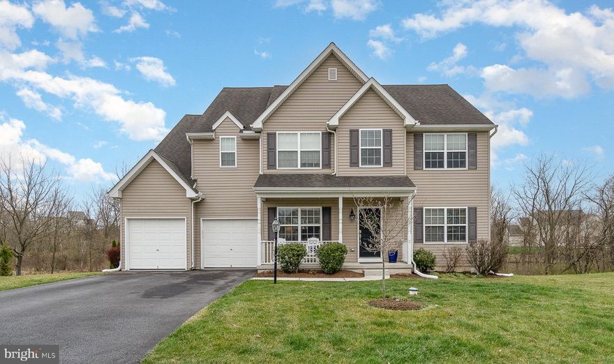 Lovely 5 bedroom, 2.5 bath home in desirable Bow Creek neighborhood in Lower Dauphin schools. 1st floor features an upgraded kitchen with gas range, solid surface countertops, tile backsplash, island and breakfast area. Beautiful large family room with gas fireplace, formal dining room, living room, office, laundry room and powder room. The 2nd floor features a large primary bedroom suite with cathedral ceilings, ceiling fan, walk-in closet and master bath with tiled whirlpool tub, separate shower and double vanity with additional 4 bedrooms (2 bedrooms with walk-in closets) and a full bath. Unfinished lower level great for storage with a rough-in for a future bath. Relax with a book on the updated deck with views of the wooded wetlands area for rear privacy. Additional areas for outdoor enjoyment include a firepit area, small stream in wooded area and walking trails around the neighborhood. Easy access to highways and Hershey/Harrisburg. Underground electric dog fence. Oversized 2 car garage. Natural gas heat. East Hanover Township.