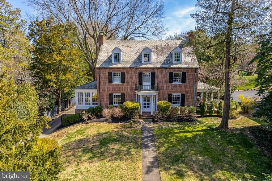 This stunning 5-bedroom, 3-full bath and 1-half bath Georgian Colonial home is located in the desirable North Roland Park neighborhood of Baltimore and is set on a private half acre, beautifully landscaped lot. The elegant covered porch opens to a welcoming foyer revealing a spacious open floor plan, perfect for entertaining guests. The foyer opens to the cozy living room complete with a wood burning fireplace, just beyond that is a sunroom with gorgeous windows and views of the trees and private lot with heat and a/c perfect for an office/den. The main level also includes a formal dining room that opens onto a newly renovated side porch, a library for your additional office, and a luxury half bathroom. The large kitchen features a new backsplash, butler’s pantry and stainless appliances and opens into a cozy breakfast room.
 The grand light-filled 3-story staircase leads to the second level where you will find three generously sized bedrooms each offering ample closet storage. The owner's suite includes a luxury en suite bathroom with heated floors, elegant fixtures ,double vanity and marble countertops . The two bedrooms share a luxury renovated Jack and Jill bathroom.  Two additional large bedrooms are located on the third floor, sharing a luxury, renovated bathroom with heated floors. All three full bathrooms in the home include Bluetooth speakers.  
You are sure to appreciate the beautiful hardwood floors which have been sanded and stained throughout the home. The partially finished walk-out basement adds more storage space and plumbing rough in for a future bathroom. The side porch, is the perfect spot to relax and opens into a large private backyard. 
The current owner has made investments in the roof, gutters, flashing and landscaping outside  of the house, as well as a complete renovation of all bathrooms. The home boasts an excellent location and is walking distance to many schools in the area including Gilman, Boys Latin, Bryn Mawr, Roland Park country, and Friends School in addition to the Roland Park public schools. 2 zones AC and all lights are energy efficient LED lighting. NO HOA nor historic Covenants!!One heated car garage with additional five parking pads! Enjoy quiet neighborhood walks and the ease of commuter access to 83, 695, BWI, and all the best shopping downtown Baltimore has to offer.