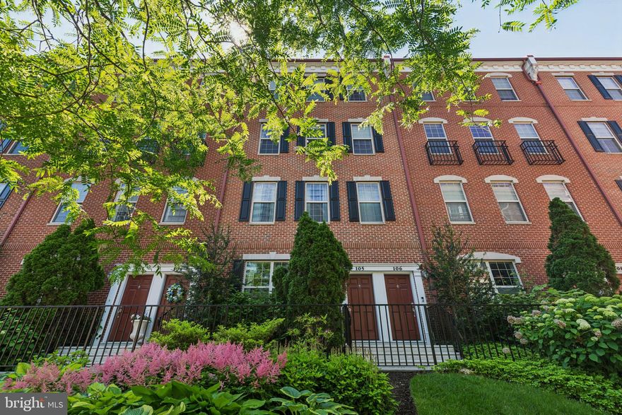 An incredible opportunity to live in a coveted three bedroom, two and half bathroom home with GARAGE PARKING and BALCONY in a desired location within Naval Square. Step inside through your private entrance, a prized feature of the Hartley models. 

The living and dining areas feature gleaming hardwood floors, a perfect open layout and oversized windows that fill your space with an abundance of light. The chef’s kitchen showcases gorgeous wood cabinetry and stainless steel appliances, rich granite countertops, and a large breakfast bar. A newly renovated powder room and spacious coat closet are conveniently located for easy access. Beyond the kitchen is direct access to the private garage with ample storage space. Upstairs, the large primary bedroom suite features an oversized walk-in closet, a spa-like bathroom with a double sink vanity, soaking tub and separate shower. The second and third bedrooms are both generously proportioned and feature ample closet space and a large attached private balcony. A newly renovated bathroom and a spacious laundry area complete the floor. This home provides beautiful sunset views from its coveted location within the community. 

Amenities of Naval Square include 24-hour security, a state-of-the-art fitness center, seasonal outdoor pool, sundeck, community room, manicured gardens, picnic areas, and guest parking. Perfectly situated on a lush 20 acre park-like setting, this pet-friendly residence is just a short distance to fine dining, one-of-a-kind shopping, and world-renowned cultural destinations. CHOP, UPenn, Drexel, Schuylkill River Trail, and Rittenhouse & Fitler Squares are all a short walk away.