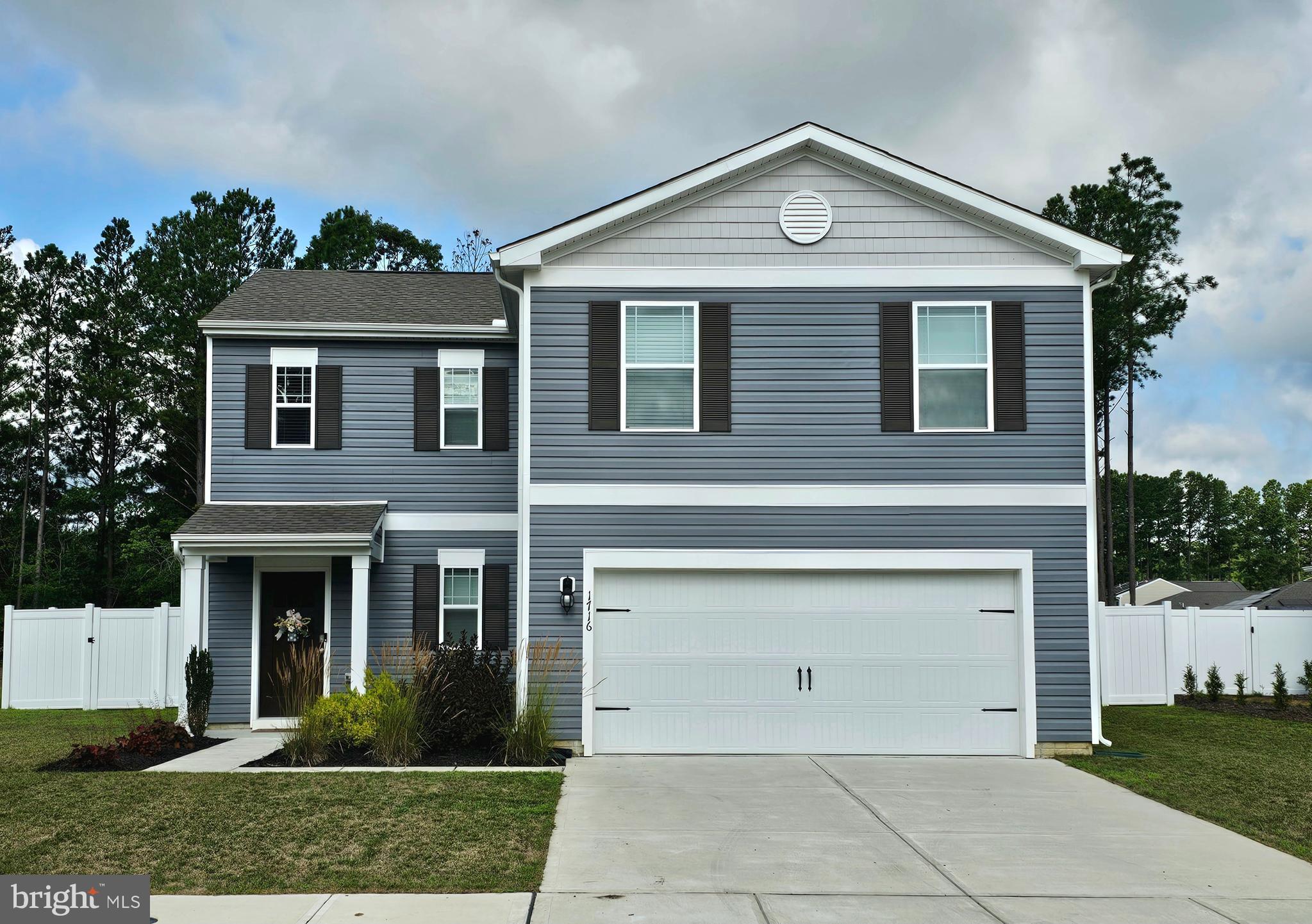 Welcome to 1716 Severn Street, a beautifully crafted Deerfield model built in 2023 by renowned builder D.R. Horton. This stunning 4-bedroom, 2.5-bath home offers 1,968 square feet of thoughtfully designed living space, perfect for modern comfort and everyday living. The open-concept layout seamlessly connects the kitchen, dining, and living areas, creating an inviting atmosphere for both entertaining and relaxation. The gourmet kitchen features modern cabinetry, sleek finishes, and a central island ideal for cooking and gathering. The spacious owner’s suite provides a private retreat with an en-suite bath and oversized walk-in closet. Enjoy outdoor living in the fenced rear yard with a custom paver patio—perfect for summer evenings or weekend barbecues. Located in a desirable Salisbury neighborhood, this move-in-ready home combines the benefits of new construction, energy efficiency, and a prime location close to shopping, schools, dining, and outdoor recreation.