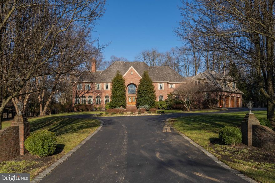 Welcome to the well established Deer Point Community in West Chester, Pennsylvania! This spectacular home is located on 1.8 acres and was designed by renowned architect Ann Capron. Pull onto the circular driveway trimmed in Belgium block which welcomes you to your exquisite home. The incredible floor plan of this 10,000 square foot, all brick home does not disappoint! Step inside to the foyer and the grand staircase. This level has many features including a gourmet kitchen complete with Rutt custom cherry cabinets, 10 burner Jenn-Air in the large island, double oven, granite countertops and updated stainless steel appliances. Continue through the French doors which lead you to the elegant dining room with wainscoting complete with butler’s pantry. This level of the home is absolutely drenched in natural light which you can enjoy in the beautiful sunroom. Other highlights on the main level include a magnificent family room with full bar including a built-in wine rack, kegerator and ice machine, two fireplaces, and a large office with custom built-ins. Direct entry from the home to the oversized, heated 4 car garage! There are also multiple access points to the Flagstone veranda and the upper and lower levels. Head to the upper level and continue into the huge primary suite which features a sitting area with a two sided fireplace, dual walk-in closets, walkout to the balcony overlooking the rear yard and a luxurious primary bath showcasing a jacuzzi tub with dual body jets and a dual glass shower. This level of the home also reveals an additional 4 large bedrooms, 3 full baths and access to a large attic with a cedar closet and built-ins. Walk down either staircase to the lower level which has multiple flex areas including a recreation room, game room, gym and another full bar including a built-in wine rack, kegerator and mini fridge. There is also an additional bedroom with full bath and large storage area with built-in shelving that has a kitchenette and another hookup for laundry. This backyard is the private oasis you have been searching for. Enjoy the recently renovated 52 by 26 pool, relax in the gazebo or watch the kids on the newly installed playground from the veranda surrounded by beautiful mature landscaping. This property is within the West Chester Area School District which includes the highly-rated Bayard Rustin High School. Just a short 5 minute drive to Penn Oaks Golf Club and located close to West Chester Boro which has all of your shopping needs such as Wegmans, Whole Foods, Target, Starbucks and so much more. Reach out for your private showing today! Matterport available.