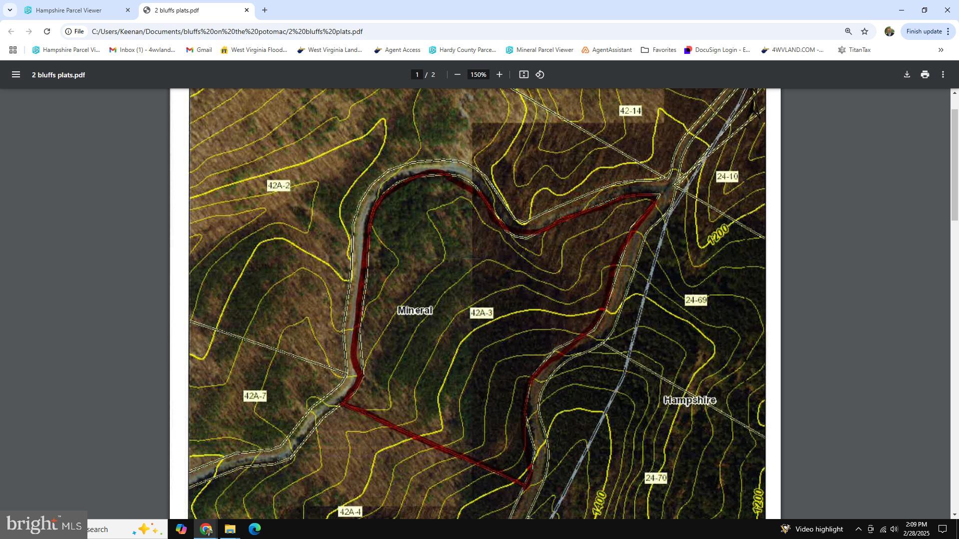 BLUFFS ON THE POTOMAC - Land
