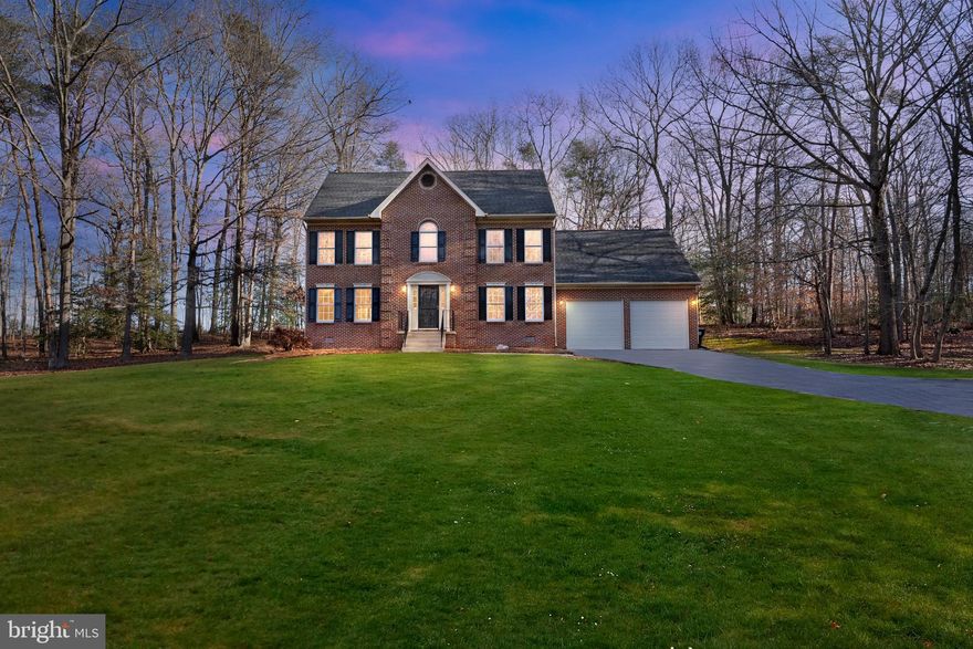 Charming Brick front colonial on culdesac with a level 3-acre lot. This home features hardwood foyer, formal living & dining with sunken family room, five bedrooms, huge master suite with tray ceiling & walk in closet, fresh carpet and paint throughout, Large  private deck across rear, detached shed with plenty for storage, updated kitchen / bathrooms and also is a great Location convenient to Route 5. This one is a must see!