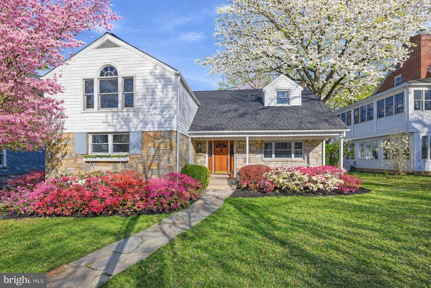 This timeless stone Cape Cod home sits on one of the most desirable streets in the neighborhood, offering timeless charm paired with modern updates. From the moment you arrive, you'll be captivated by its picture-perfect curb appeal.

Step inside to discover a thoughtfully designed main level featuring formal living and dining rooms, an inviting eat-in kitchen, and a sun-drenched sunroom perfect for relaxing or entertaining. A main-level bedroom and full bath provide flexibility and convenience for guests or multi-generational living.

Upstairs, the primary suite is a true retreat, boasting a brand-new en-suite bathroom, two walk-in closets, and a bonus room that’s brimming with possibilities—transform it into a dream closet, private office, or even an additional bedroom. Two more generously sized bedrooms share a beautifully updated full bath, and storage is abundant with ample closet space, including a large cedar closet.

The newly remodeled lower level expands the living space even further. It features a stylish recreation room, a versatile space that works as a guest room or home office, a full bath, and a laundry/utility room with plenty of storage. System upgrades - Roof replaced in 2019 with 15 year warranty, heat pump /HVAC 2022, hot water heater 2025, furnace and AC 2025. 

Perfectly blending classic architecture and contemporary comforts, this home is ready to welcome its next chapter. Don't miss the chance to make it yours!