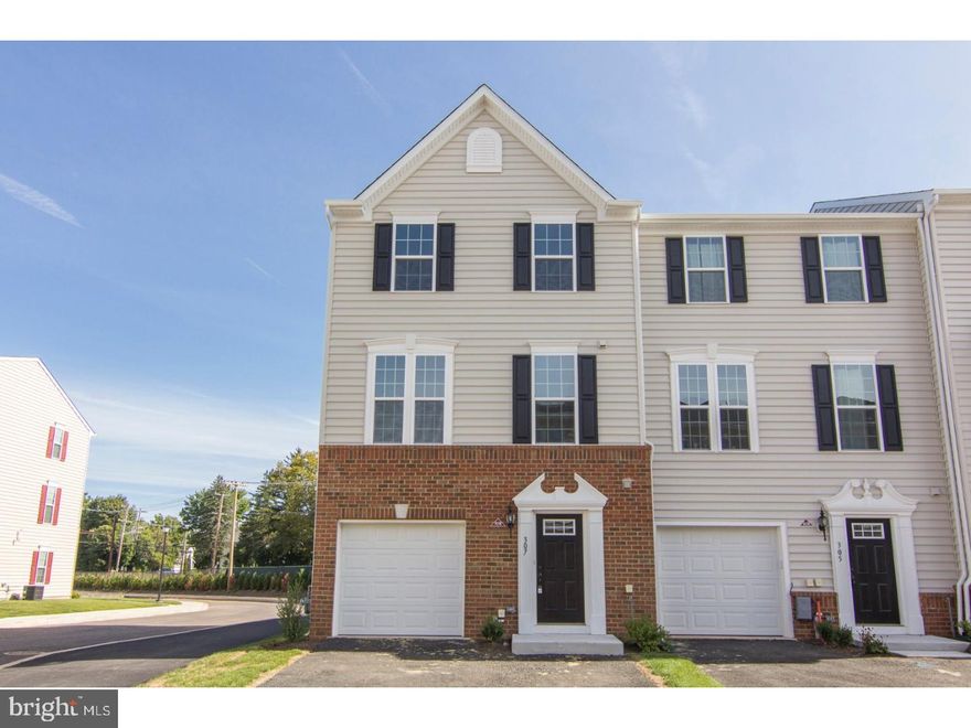 Wow! This is a must see if you're looking for townhouse style living in Lansdale! This 3 bedroom, end-unit townhome is BRAND NEW! Be the first to live in this beautiful home! The owner's paid close to $15K in upgrades to make this the perfect place to call home. Easy parking w/ attached, 1 car garage & private driveway parking. There is inside access, which is ideal for rainy or snowy days. Step inside to the gorgeous foyer complete w/ marble tile and a powder room! Continue back into the finished basement that provides plenty of space to use as a family or TV/Media room. Glass sliders provide sunlight to stream into the room, adding to the already bright, recessed lighting. Sliders lead outside to the level back yard. Plenty of space to add some seating or a table and chairs. Head upstairs to the absolutely gorgeous, main living area. Hardwood floors throughout pop nicely against the neutral walls (sure to please any decorating taste). The kitchen had upgrades added such as, the extensive kitchen island (can easily hold 4 bar stools) and a built-in bar with glass-front cabinetry next to the deck entrance (perfect to utilize as a beverage station). A large pantry has also been added for extra food storage. Stainless steel appliances include: gas range, built-in microwave & dishwasher. Gleaming, granite counter tops were an upgrade, and an extra breakfast bar has been added (even more seating) that opens directly into the living room. Is space for a large dining room table a must have? Check it off the list! A dining table and chairs can easily fit in the over-sized kitchen. Glass sliders lead to the composite deck overlooking the backyard below, making it ideal for outdoor entertaining! Finishing off this level is an additional powder room for convenience. All 3 bedrooms are located on the top level, each with plush carpeting and recessed lighting. A hall bath and a dedicated laundry area are included. No more hauling laundry baskets up and down the stairs! After a long day, the master suite makes the perfect retreat! The en suite includes a giant soaking tub, a walk-in shower with glass doors and a double sink vanity. All the tiling was an upgrade! A large walk-in closet includes 3 separate levels of hanging space. Since this is an end-unit, there were additional windows added, making the home burst with natural light! Walking distance to the SEPTA train station, walking trails & parks, and just minutes away from downtown Lansdale! KOP is a 15 min drive!