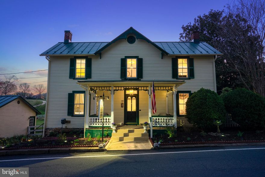 This lovely and historic Bed and Breakfast is a 100% turn key offering for the next owners/operators of a VERY successful Bed and Breakfast. The Foster Harris House is open for normal business throughout the week so please allow at least 24 hour notice when requesting a showing. The Sellers Agent or his designate are to be on premises during all showings. The property comes fully equipped and prepared to continue its vibrant business to its consistent clientele the day after new owners take possession. Kitchen and Dining: The delightful dining room has seating for 10 guests. In addition to the delicious breakfasts provided for the current guests, the amazing chef’s kitchen inclusive of a chef’s table (think cooking classes or private dinners) can easily accommodate gourmet dining for guests if the new owners so desire. The B&B Suites: There are 5 fully furnished suites, each with private and updates bathrooms. There is a very convenient luxury linen service available to the new owners as well as outsourced room cleaning staff. This property is located in the historic village of Washington, Virginia and only a few steps away from the world class, luxurious Inn at Little Washington. Dinner guests at the Inn frequently take their lodging at the Foster Harris House. The business boasts high occupancy rates and Financials to verify the successful business enterprise are available upon request by qualified and seriously interested buyers.

A four bedroom private residence is attached to the rear of the Foster Harris House Bed and Breakfast, providing the comfort and convenience of a home for the owners or on-site managers for this lovely property. ** Accepting Back up Offers **