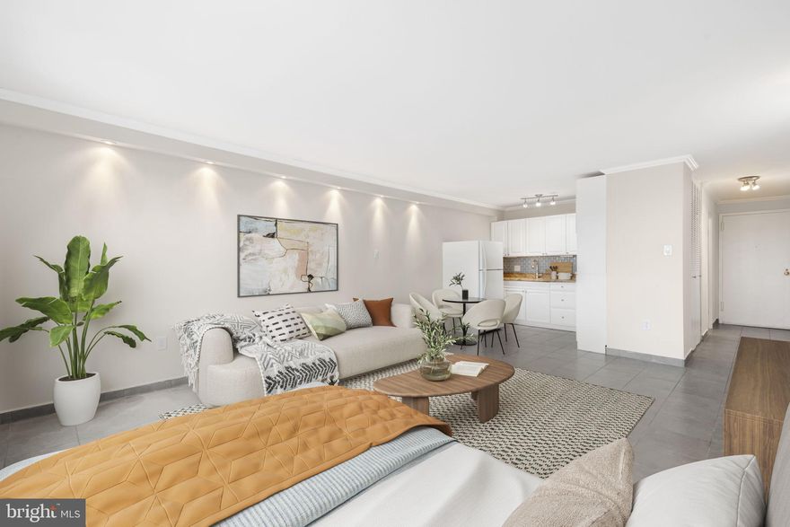 You are warmly invited to explore this stunning north-facing studio that offers 473.81 square feet of elegant living space. This unit boasts three generous closets, an abundance of cabinetry in the galley kitchen, stylish recessed lighting in the main living area, expansive windows that flood the space with natural light, and a beautifully renovated bathroom! The Kennedy House stands as a premier luxury building in the vibrant heart of Center City. With a host of top-notch amenities, including a concierge service, round-the-clock security, a rooftop pool with breathtaking views, a community room, a bike room, laundry facilities, a library, a fitness center, onsite garage parking, dedicated onsite management, a free storage bin on the 30th floor, and hospitality suites, this building redefines urban living. Your monthly fee encompasses real estate taxes, electricity, air conditioning, heat, water, basic cable TV, and access to the rooftop pool and fitness center for your convenience. Indulge in delectable dining at the Kennedy Food Garden and na Brasa Brazilian Steak House; both are located within the building! Enjoy the convenience of being just a short distance from Suburban and Amtrak 30th Street Stations. Public transport options are plentiful, with the 17, 33, and 32 bus routes stopping at the corner of 19th and JFK Boulevard. With upscale restaurants, shopping, and museums just outside your door, you truly have it all! The buyer must pay a one-time special administrative fee of $9,476.20. There are nominal fees for the hospitality suites and parking. As a co-op building, all buyers must receive approval from the Co-op Board, and it’s essential to have strong financials and a credit score of at least 700. Please note only one comfort or service dog, two cats, and/or birds are allowed per unit. Additionally, please understand that subletting is NOT permitted in this building. Don’t miss out on this incredible opportunity to call the Kennedy House your home!