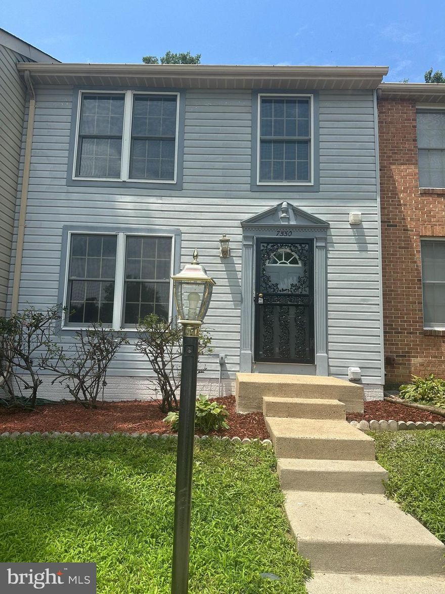 Really lovely 3BR/3.5BA w/ wood floors, granite counters, SS appliances, carpet on upper and lower level, FRESH designer paint, fireplace. Primary BR w/bath & walk in. Great storage. Extremely clean & well cared for. Nothing behind but GREEN. Fenced rear yard. Parking for 2. MIN INC =$123,900, NMT 2 inc to qual. CERT FUNDS for APP & 1st to RE/MAX. NO SMOKING/PETS/V's. Minutes to Belvoir. AVAILABLE 1st week in August. THX!