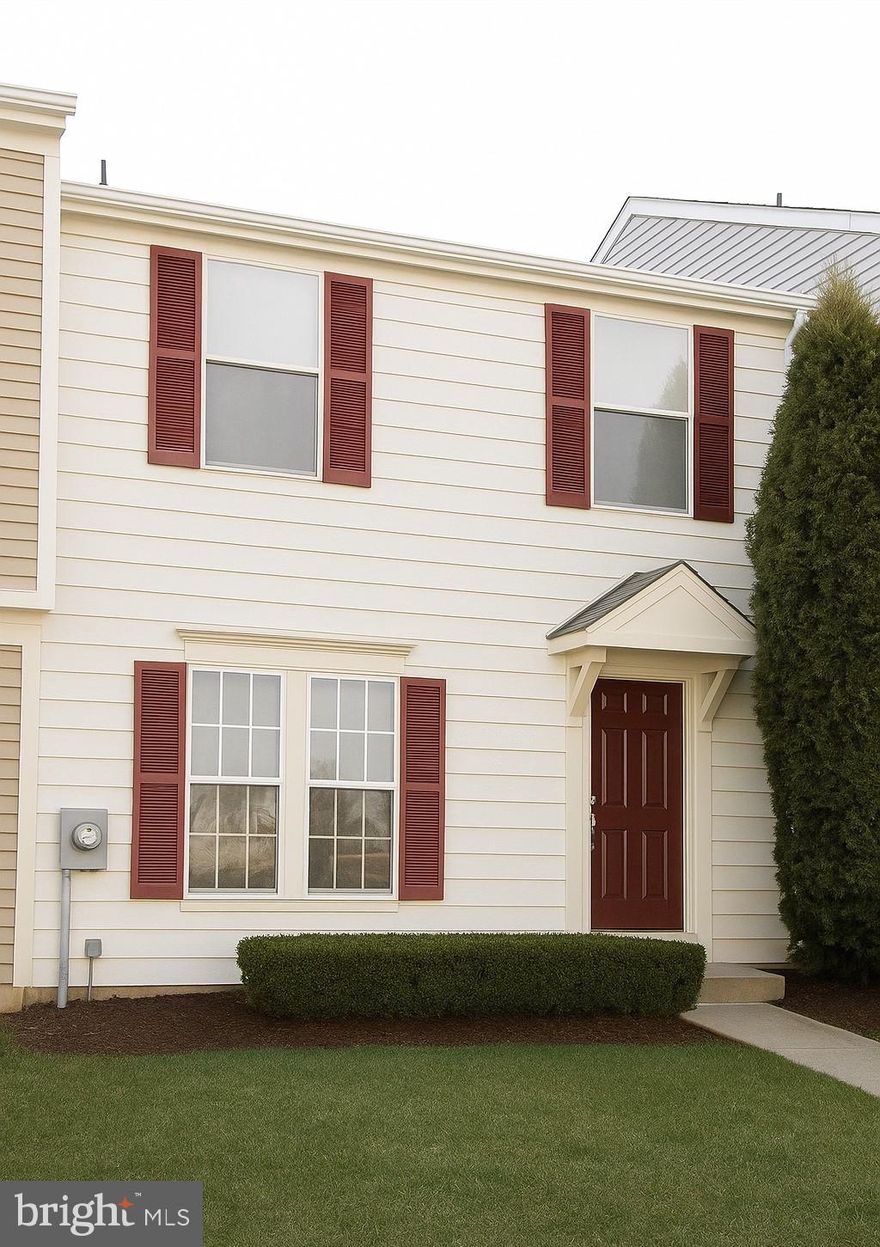 Starter 2-level townhome in a prime Bowie location! This home offers great potential and needs new carpet, fresh paint, and minor cosmetic updates, making it ideal for buyers looking to personalize or add value. The HVAC system and water heater are older/dated and will need future replacement, which is reflected in the opportunity this property presents. Conveniently located near Bowie Town Center, shopping, dining, parks, and everyday amenities. Easy access to Route 50, Route 197, Route 301, and nearby public transportation and MARC rail for commuting to DC, Annapolis, and surrounding areas. Sold as-is.  Property is priced to sell as similar properties are selling in the upper $300s after renovation.  Don't miss out on this opportunity for instant equity!  FHA loans may possibly work but Conventional Preferred!