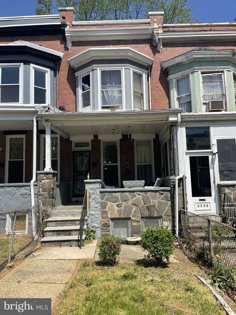 Townhouse For Sale - 2738 W Mosher Street<br/> Baltimore City County, BALTIMORE, MD 21216