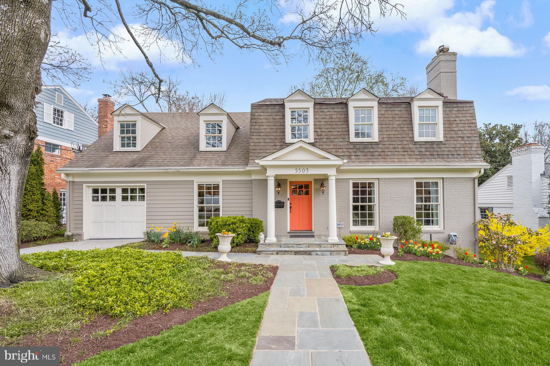 OPEN HOUSE SATURDAY, MARCH 23RD CANCELED! Prepare to be impressed! Bright, open center hall (with decorative inlaid hardwood) colonial on a great, low-traffic street in the Springfield neighborhood of close-in Bethesda! Renovated and expanded on all three levels in 2005 (extensive millwork!), this elegant home has a gourmet kitchen with upgraded, newer appliances and is open to a fabulous coffered-ceiling family room. The family room is centered around a marble fireplace and has glass doors that lead to a wonderful custom patio. This main level also has an office with built-in shelving/cabinets, a gracious dining room with a gas fireplace, a powder room and a one-car garage.<br/><br/>
The ample landing of the second level leads to a spacious Primary Suite with a walk-in closet and a beautiful en-suite bathroom. The second bedroom has an updated en-suite bath as well and the other two bedrooms share the updated hall bathroom. The laundry room and a closet for the upstairs gas furnace are on this level as well.<br/><br/>
Much thought went into the offset stairway to the lower level and it is quite pleasing. Those stairs lead to a large, rustic recreation room with a wood burning stone fireplace, beamed walls and two glass door exiting to the lower patio. The lush, green rear garden is a serene setting for relaxation and/or entertaining. The lower level offers the 5th bedroom and another full bath. There is a big storage room and the utility room with a nearly new gas furnace.<br/><br/>
Springfield is a highly desirable neighborhood that benefits from its close proximity to DC for an short commute downtown. Wood Acres Elementary School and the wonderful Wood Acres Park are readily accessible within the neighborhood and the upcoming development of Westbard Square is within easy walking distance! The Capital Crescent Trail is nearby for a quick walk or bike ride into thriving downtown Bethesda. Whitman High School cluster. This is an exceptional opportunity to which you should pay prompt attention!