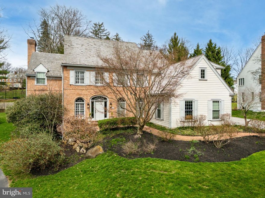 In a wonderful, welcoming enclave in the heart of Radnor Township sits this lovely 4 bedroom, 3 full plus 2 half bath brick and Hardie-siding colonial. Central among its many sought-after features is its outstanding flow, including from the 2-story foyer through the millwork-studded dining room to the white island kitchen with subzero refrigerator and recently updated stainless steel appliances.  A perfect openness exists from the kitchen eating area to the inviting cathedral-ceiling family room with fireplace and Palladian windows. The amount of light from the many sparkling, high-end windows and doors throughout the downstairs cannot be overstated, as is evidenced by the living room permeated with natural light from both the front and back of the home. The first floor also offers stunning oak hardwood floors, a convenient butler's pantry, a large fireside office with built-ins, a lovely powder room, a second stairway off the family room, and a laundry room off the kitchen that accesses both the 2-car garage and the separate driveway entrance. Up the main stairs is the primary bedroom with a sumptuous main bath with crema marfil marble, and huge dual walk-in closets providing plenty of storage for even the most discerning homeowner. There are 3 additional spacious bedrooms with lots of their own organized closet storage, one with an en suite bath with a combination tub/shower.  A hall bath with a handsome new vanity, quartz counter tops and a tub/shower combo is easily accessed by the 2 remaining bedrooms. The lower level contains an expansive great room, a flex space for an office, gym or 5th bedroom, the mechanical room with storage galore, another handy powder room, and even more outstanding closet space.  Other particularly notable offerings of this fabulous home include a new composite deck, a two-year-old furnace, new quartz counter tops on the kitchen island and butler pantry, and a 50-year cedar shake roof. From its serene setting on a half-acre lot convenient to downtown Bryn Mawr and other Main Line destinations, this home offers award-winning Radnor schools and quick access to all major highways in and out of Philadelphia and its environs. Showings begin with the open house at 11 AM on Thursday, March 21. A one-year home warranty will be provided to the buyer with the home purchase.