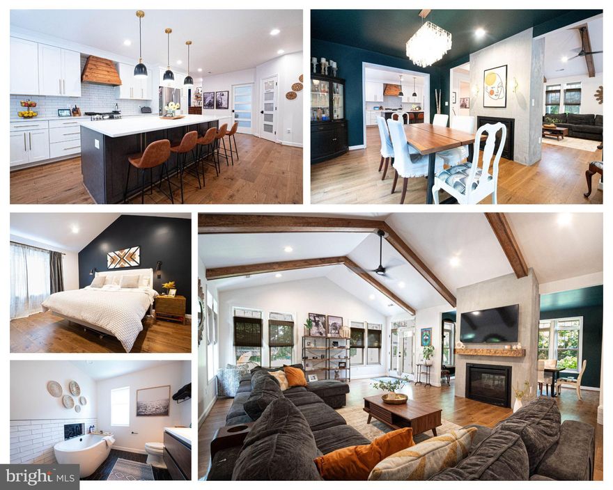 Your dream home awaits in Falls Church! Welcome to this stunning, recently renovated home. This beautifully expanded residence now boasts 2000 square feet of additional living space, providing the perfect blend of luxury and comfort. 
Step into the dream kitchen featuring a 10ft island, ideal for casual dining and entertaining, complemented by brand new appliances and gorgeous finishes. The great room is a showstopper with its 14ft cathedral ceilings and a double-sided gas fireplace shared with the adjacent dining area.
This home offers four spacious bedrooms and a versatile basement area that can serve as a fifth bedroom, second office, or flex space. A main office/playroom is conveniently located off the kitchen, while the primary ensuite features a large walk-in closet, double vanity, and a luxurious shower and stand-alone bathtub.
Bathed in natural light, the home boasts transom-style windows and a new walk-in closet added to one of the original bedrooms. The outdoor living space is equally impressive, with a custom hardscaped patio featuring built-in lights for evening ambiance and professionally installed string lights, perfect for entertaining. The quarter-acre lot provides ample yard space for play and leisure activities.
Located within one mile of the West Falls Church Metro and close to the Birch & Broad shopping center, convenience is at your doorstep. An exciting new mixed-use development is coming soon, making this location even more desirable.
This exceptional home is perfect for families looking to enjoy high-end finishes and a prime location within a vibrant community. Don't miss your chance to make this dream home your own! Contact us today to schedule a viewing.