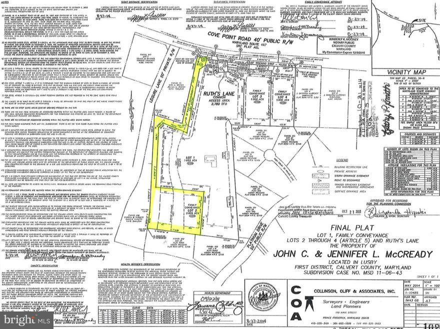 Approved building lot close to parks, ball fields & soccer fields.  Close proximity to restaurants  and shopping.  No driveway is installed to this property - see plat to walk along the tree line to get to the lot.  Owner financing available.  See attached easments & road maint agreement.