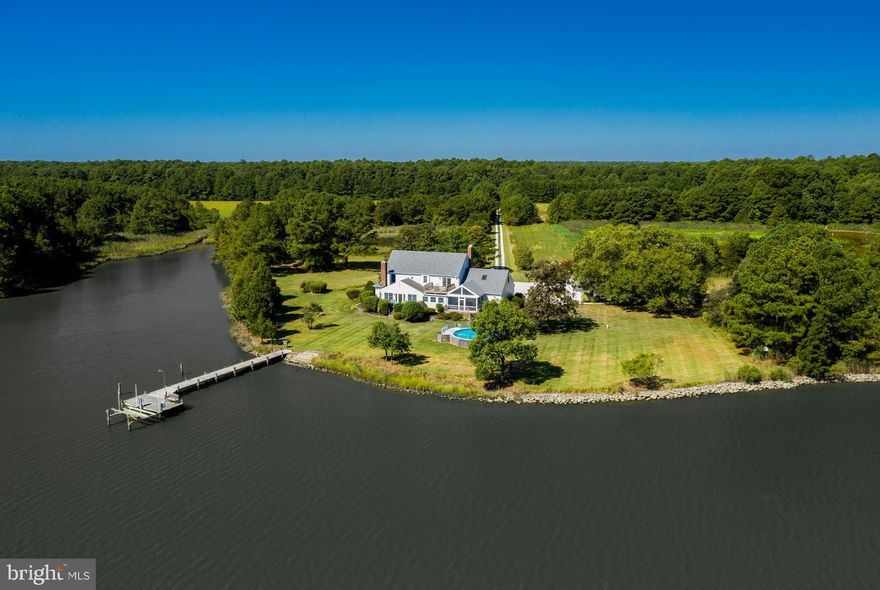 Comprised of nearly 200 beautiful acres Gary View Farm is a sportsmen's paradise and a nature lovers dream, stretching across Morris Neck from Gary Creek to Beckwith Creek.  The 4 bedroom/3.5 bath home sits at the end of a long tree lined drive and enjoys beautiful views of Gary Creek.  In front of the home is a private pier with boat ramp, lift, and approximately 3ft mlw.  The detached multi car garage and carport provide plenty of room toys and tools.  Inside the home you ll find open living space, formal dining room, living room, library and a cozy fireplace nook with water views.  Upstairs features three guest rooms and a large master suite with a bonus room perfect for a home gym, office, kids play room or bunk room.The sprawling lands of Gary View Farm are comprised of fields (actively farmed) woodlands, wetlands, ponds and endless privacy.  Hunters will enjoy deer, duck, goose, rabbit and turkey hunting.  Anglers will enjoy the easy access to the fishing grounds of the Little Choptank River and Chesapeake Bay.  It s even believed to have oyster beds just off the Beckwith Creek shoreline. The farm is situated just minutes from downtown Cambridge and the Cambridge Harbor and marinas.  With bars and restaurants like the RAR Brewery and Tap Room, Ava's Pizzeria and Wine Bar, Theo's Steakhouse, one of Maryland's only waterfront Farmer's Markets, home of the Grand National Waterfowl Hunt and more, downtown Cambridge is experiencing a long overdue renaissance.  Just up the road is the waterfront Cambridge Hyatt hotel, golf course and spa.  PROPERTY FOR SALE IS COMPRISED OF TAX ID#08-178534 (75.57ac), #08-180717 (108.96ac) & #08-179549 (5.62ac).  SEE DISCLOSURES FOR MORE INFORMATION.