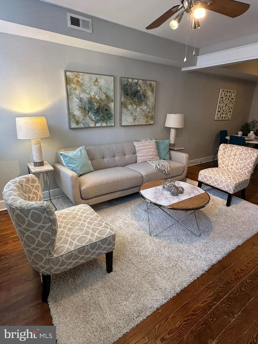 Welcome to 1734 Patapsco, a beautiful 2 bedroom and 2 bath home in Federal Hill. Enjoy a quiet and lovely home while being a quick walk from all that Federal Hill has to offer! Central air, washer/dryer, cute yard for grilling, and original hardwood flooring. Lots of storage in the lower level along with a workbench. 
Come see this lovely house today!