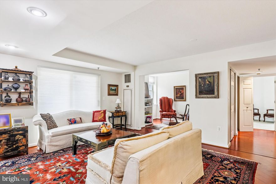 Welcome to 900 N Taylor Street #904-06, a truly distinctive senior living residence that combines the best of comfort and convenience. Nestled in a prime location, this expansive 1,423-square-foot home is the result of two thoughtfully joined units—the Adams and Hancock models—offering a spacious, harmonious living environment.
As the first home off the elevator, accessibility is a breeze. Step into a sanctuary of light-filled rooms, where every corner is bathed in natural sunlight, creating a warm and inviting atmosphere. The heart of the unit is a stunning balcony that faces a serene private ellipse, complete with a tranquil fountain, your personal retreat for morning coffee or evening reflection. The thoughtfully designed layout places en-suites at opposite ends of the unit, ensuring privacy and convenience. Each suite is a haven of relaxation, offering ample space and comfort. The separate dining room is perfect for hosting intimate dinners or family gatherings, and it flows effortlessly into the updated modern kitchen. Here, you’ll find upgraded countertops and generous cabinetry, making it a chef's delight and the ideal setting for culinary creativity.
This property is not just about the home itself; it's about embracing a lifestyle within a vibrant community. Residents enjoy access to an array of amenities tailored for an enriching senior living experience. From fitness centers to social clubs and serene walking paths, every day offers a new adventure or a moment of peace, depending on your mood.
Situated in a prime location, you’re just moments away from shopping, dining, and cultural attractions, yet cocooned in a peaceful enclave that feels a world apart. This is more than just a home, it's a gateway to a lifestyle that balances elegance, convenience, and community. Discover the perfect blend of luxury and comfort at 900 N Taylor Street #904-06, where every detail is designed to enhance your quality of life. Welcome home!