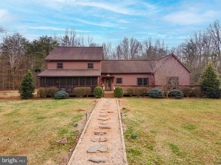 51 PLUS ACRES - PRIVATE SECLUSION or INVESTMENT Air BnB?  Nestled on almost 52 acres of pristine wooded land, this estate boasts a magnificent post and beam home crafted by the renowned Timbersmiths, known for their extraordinary attention to detail and use of the finest materials.The home's unique design and construction are a testament to the exquisite craftsmanship that defines the property. The home offers ample space for both relaxation and entertainment. As you enter, you'll be struck by the warmth and elegance of the interior, which features an open floor plan with exposed beams that create a welcoming and intimate atmosphere. The gourmet kitchen has high-end Elmire appliances. Great room features 23 foot tall ceilings with access to a large loft space. Outside, the property is a nature lover's paradise. Explore the wooded acreage with the opportunity to create your own hiking trails, watch the wildlife from the expansive back deck or screened-in front porch, and update the existing barn. Large attached garage perfect for storage. Close to Elkton, Shenandoah, Massanutten Resort and Shenandoah National Park! Don't miss this unique opportunity to live in harmony with nature!