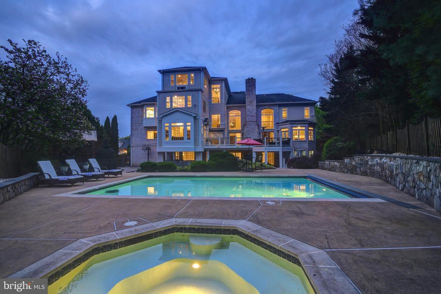 OPEN HOUSE CANCELLED, OFFER ACCEPTED! Welcome to this Exquisite Estate Nestled in the Heart of Oakton in the Highly Sought After Windsong West Community, Where You Can Live, Work and Play Without Leaving Your Home! Built in 1997 and Meticulously Rebuilt in 2007, this Exceptional Four-Sided Brick Residence Boasts Almost 13,000 Square Feet of Total Finished Living Spaces. With No HOA Restrictions, Revel in the Freedom and Exclusivity of this Magnificent Property.
Approaching the Home You Will be Greeted by the Custom Brazillian Double French Doors Opening to the Majestic 2-Story Marble Foyer which is Flanked by the Formal Living and Dining Rooms. 
Flooded with Natural Light from an Abundance of Windows, the Interior Showcases Breathtaking Multiple Layers of Moldings Across Four Levels, a Testament to its Bespoke Design.
Step into the Heart of the Home, Where a Professional Kitchen Awaits, Featuring Top-of-the-Line Appliances Such as Subzero Refrigerators, Viking Range, Beverage Refrigerators, a Wolf Oven and Double Warming Drawers.The Spacious Island and Custom-Built Cabinets Provide Both Functionality and Elegance, Perfect for Culinary Enthusiasts and Entertainers Alike. The Custom Mud Room/Pantry with Access to the Custom 3 Car Garage Includes Loads of Cabinetry, a Full Sized Refrigerator and a Built-In Microwave. Adjoining the Kitchen is a Breakfast Room, Along with a Cozy Sunroom with Coffered Ceiling, and Glass Door to the Expansive Deck. French Doors Open to a Huge Office with Custom Built-Ins and Seating for 5 Desks! A Convenient Half Bath Gives Access to Both the Office and Mud Room. The Main Level Comprises a 2-Story Great Room with Gas Fireplace, a Wall of Custom Shelving, and Two Sliding Glass Doors Opening to a Large Custom Deck, Perfect for Dining Al Fresco, and Overlooks the Stunning Backyard with Pool. Rounding Out this Level is a Library with Wall of Custom Shelving, an Imposing Conservatory with Walls of Windows, and the Solarium with Curved Wall of Windows and a Spiral Staircase to the Lower Level. 
Ascend the Grand Curved Staircase with Striking Visuals of Architectural Delight Featuring Overlooks to the Foyer, Great Room, and Dual Majestic Chandeliers. Retreat to the Luxurious Primary Suite, Complete with a Tray Ceiling, 2 Large Walk-in Closets with Custom Shelving, and a Spa-Like Bathroom Oasis with 2 Separate Water Closets. The Upper Level Encompasses Four Additional Oversized EnSuite Bedrooms, and the Always Convenient Upper Level Laundry Station. 
The Fourth Level Houses a Half Bathroom, a Gym, and an Additional Room that Can Easily be a Sixth Bedroom, which Would be Ideal for an Au Pair, or a Teenager's Abode. 
Your Lower Level is an Entertainer's Delight Incorporating an Enormous Recreation Room with Gas Fireplace and Custom Media Shelving, Multiple Game Rooms, a Huge Custom Wet Bar with 2 Beverage Refrigerators, a Bonus Room Currently Used as an In-Law Suite, a Full Bathroom, a Study with Curved Wall of Windows, and an Amazing Theatre Complete with Tiered Seating for Ten. Open the Two Sliding Glass Doors and Delight in the Absolutely Incredible Backyard Oasis Featuring a Pool and Spa, Multiple Conversation Areas, a Cascading Water Fall with Koi Pond, a Putting Green, Custom Playground, a Basketball Hoop Court, Fully Fenced Yard. Relish the Covered Custom Built Outdoor Kitchen with Stone Wall, Stainless Steel Grill, Refrigerator, Ice Maker, and Drawers. Equipped with Heaters and Fans, this Space is Perfect for Grilling and Outdoor Year-Round Entertaining. 
Elegance, Sophistication, and Unparalleled Luxury Await in This One-of-a-Kind Oakton Residence, Where Every Detail has Been Meticulously Crafted to Exceed the Highest Standards of Living. 
Conveniently Located Just Minutes to Shopping, Restaurants, Starbucks, Flint Hill Preparatory School, Routes 123, and 66. Incredible Oakton School Pyramid of Waples Mill Elementary School, Thoreau Middle School, and the Highly Ranked Oakton High.