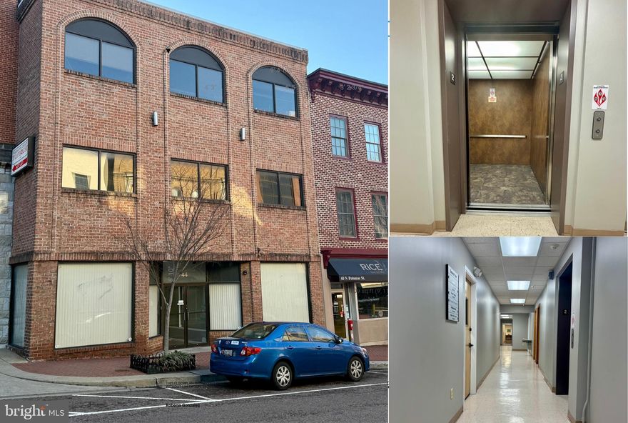 Six lease spaces are available, ranging from 380 sq. ft. to 1,950 sq. ft. Some suites can be combined to create larger configurations. The rental rate is $17 per sq. ft. annually. Both first and second-floor spaces are offered, with elevator access for convenience.