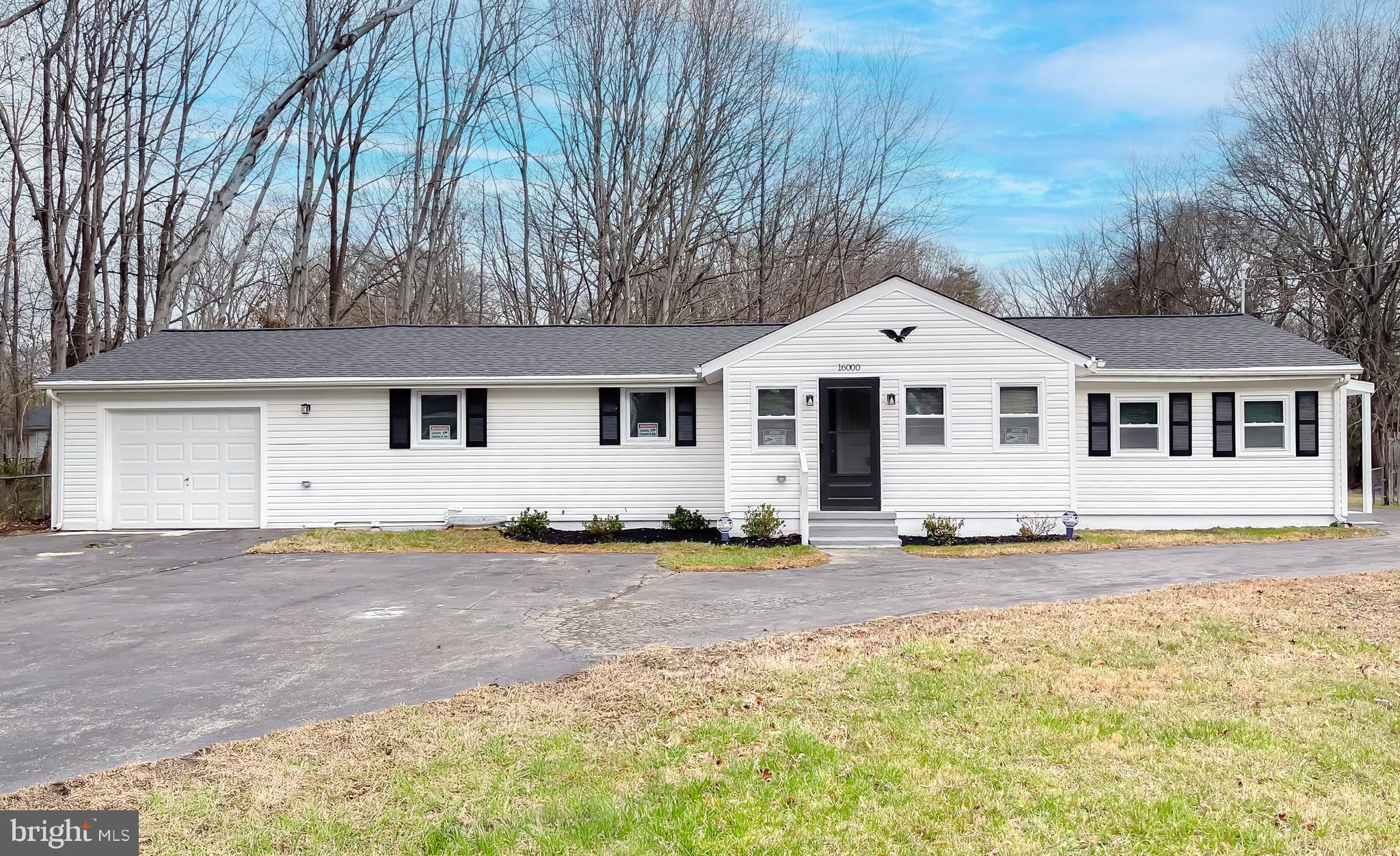 Welcome home to this stunningly renovated 3-bedroom, 1-bath rancher with a garage, perfectly situated in the charming town of Accokeek. Every inch of this home has been thoughtfully updated — featuring brand-new flooring, fresh paint, modern lighting, stainless steel appliances, granite countertops, new cabinetry, updated siding, and a beautifully remodeled bathroom. All renovations were completed with permits, ensuring peace of mind and quality workmanship.
Enjoy the best of both worlds — this home offers a peaceful, country-like setting while being just minutes from Virginia and Washington, DC. The spacious lot provides plenty of room for all your outdoor hobbies, storage needs, or recreational toys.
At this price, this gem won’t last long — schedule your private showing today!
